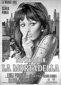 Cartaz de "La Mortadella": Sophia Loren � madrinha do produto 