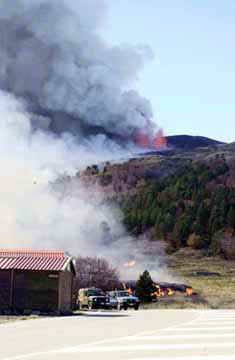 Erup��o do Etna, em 27.10.2002 (Ansa)